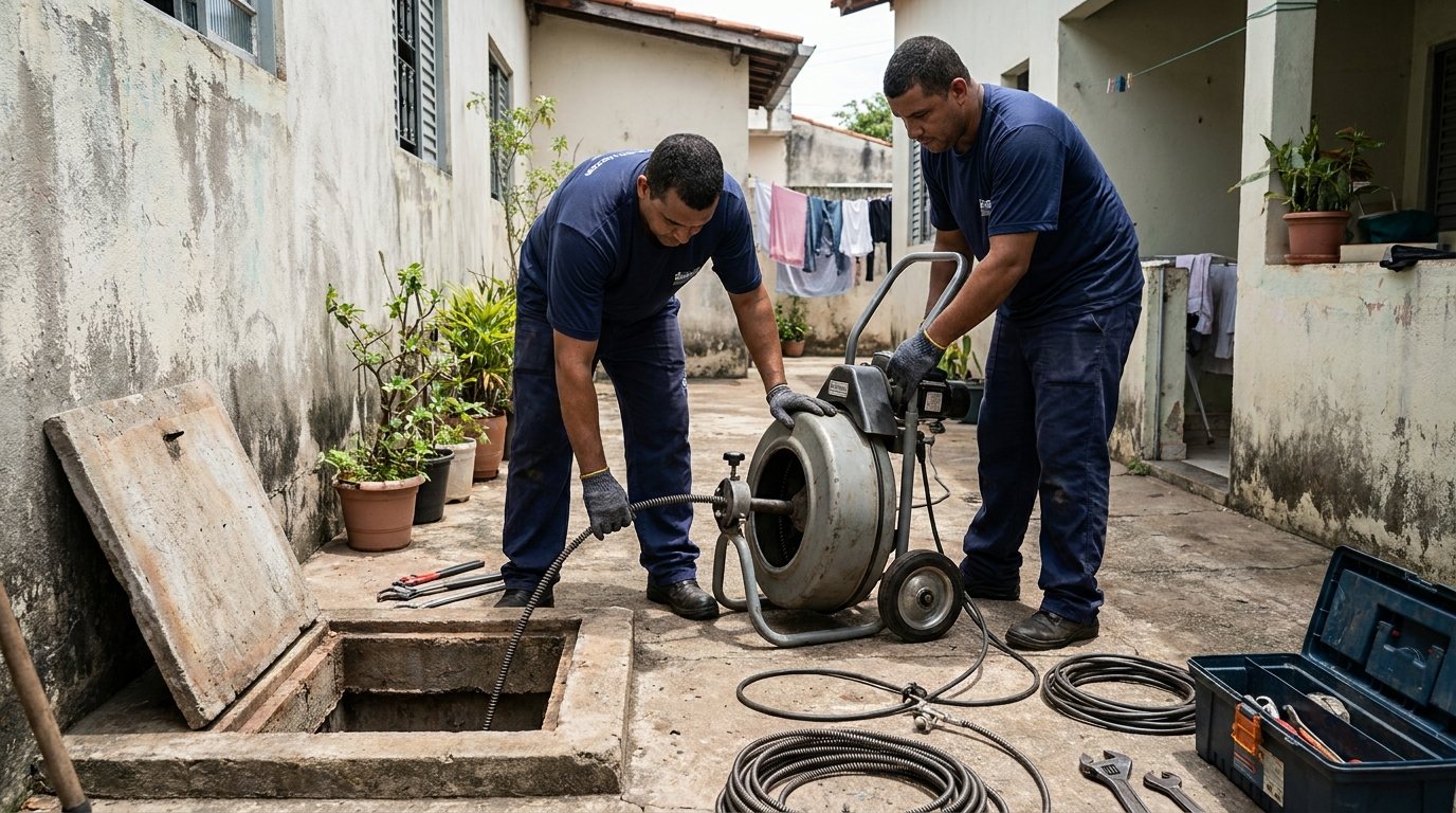 Desentupimento de esgoto em Niterói-RJ
