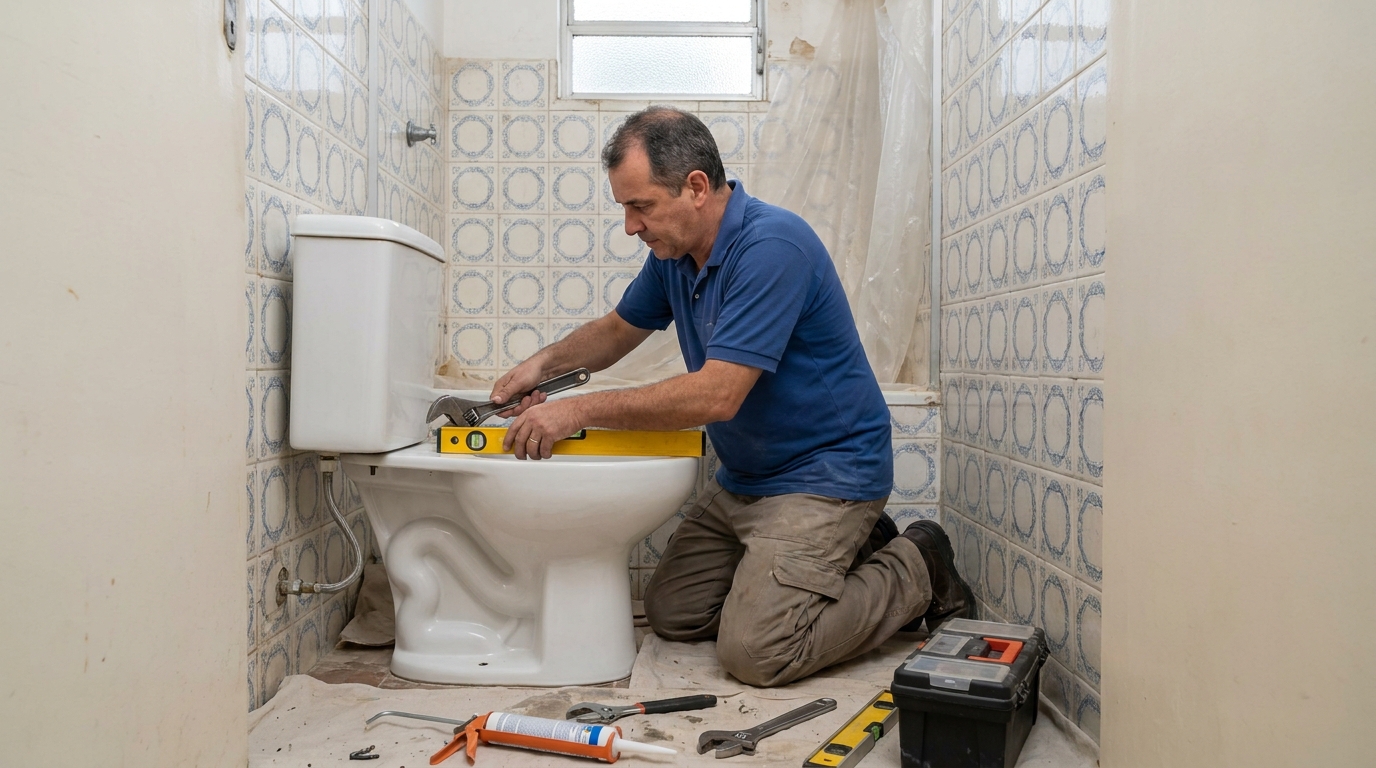 Fixação de vaso sanitário em Niterói-RJ