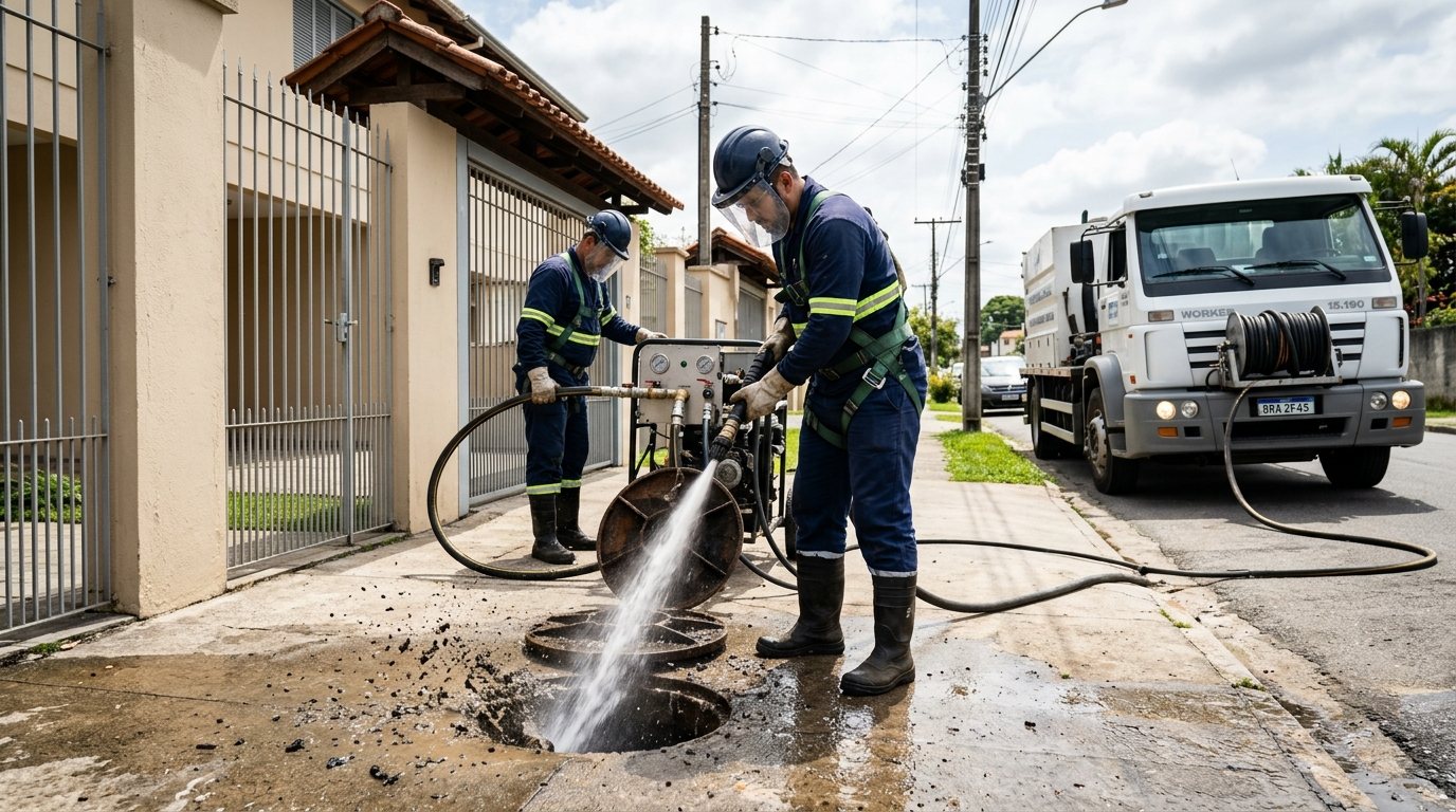 Jateamento hidráulico em Niterói-RJ