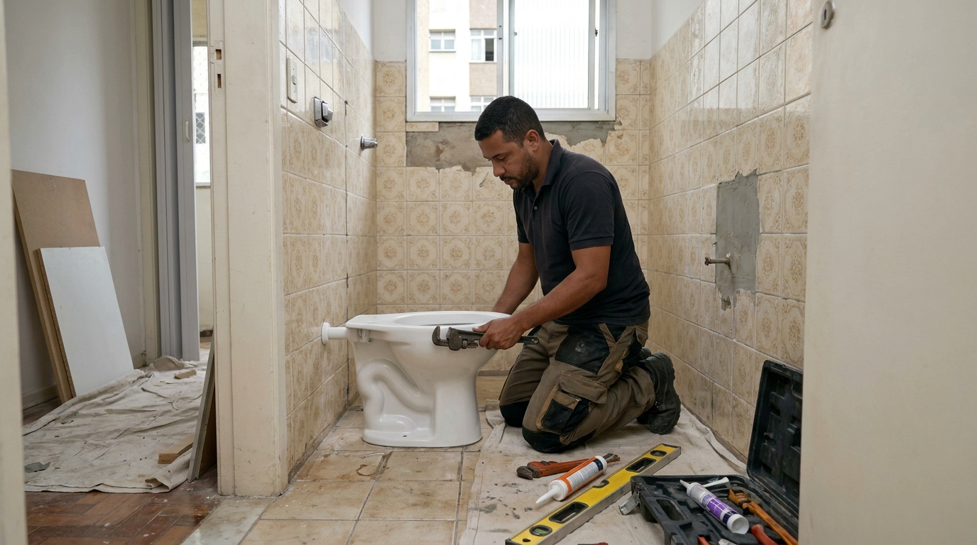 Reforço de vedação sanitária em Niterói-RJ